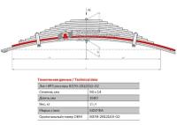 Лист №3 Рессора задняя для прицепа МАЗ 8378 14 листов