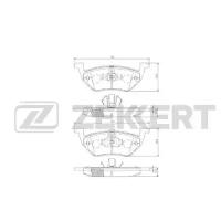 Колодки торм. диск. зад Ford Maverick II 01- Mazda Tribute (EP) 04- Zekkert bs2848