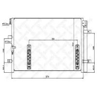 радиатор конд. Audi A4/A5/Q5 1.8TFSi-3.2TFSi 07] STELLOX 1045181SX