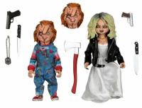 Коллекционная фигурка NECA 1/12 Bride of Chucky: Chucky and Tiffany (нека Невеста Чаки: Чаки и Тиффани, 15 см)