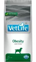 FARMINA VET LIFE CANIN OBESITY для взрослых собак при ожирении (2 + 2 кг)