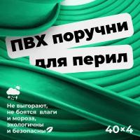 Поручень ПВХ для перил 40х4мм, бирюзовый, длина 21м