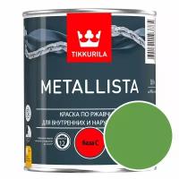 Эмаль по ржавчине Tikkurila Metallista RAL 6018 (Желто-зеленый - Yellow green) глянцевая 0,9 л