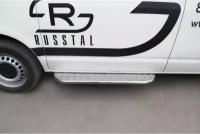 VolksWagen Transporter kasten 2003-2009 Пороги труба d42 с листом (алюм,проф.сталь)(2) Transporter/Caravelle/Multivan (T5) VolksWagen 2003-2010