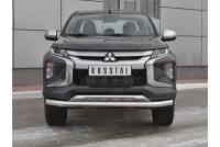 Защита переднего бампера d76 секции L200 Mitsubishi 2019-наст.вр