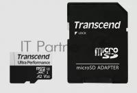 Флеш-накопитель Transcend Карта памяти 64GB Uhs-i U3 microSD w/ adapter A2 Ultra Performance R/W:16