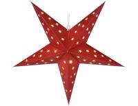 Подвесная светящаяся звезда астерия, красная, 15 тёплых белых мини LED-огней, 75 см, таймер, батарейки, Koopman International