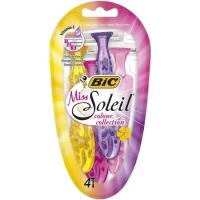 Одноразовая бритва Bic Miss Soleil Colour Collection 3 лезвия, 4 шт