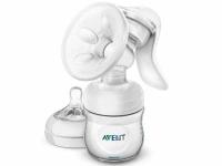 Молокоотсос Philips Avent ручной серии Natural с бутылочкой