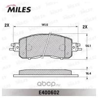 Комплект тормозных колодок, дисковый тормоз MILES E400602