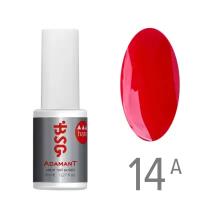 BSG, цветной жёсткий гель-лак Adamant №14А (красный неон), 8 мл