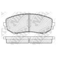 К-т торм. колодок Fr SUZ Gr.Vitara II 05- NiBK PN9802