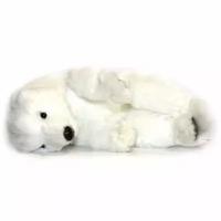 Мягкая игрушка белый медвежонок спящий, 30 см, HANSA