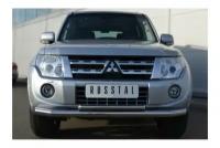 Защита переднего бампера d76/42 (дуга) Pajero IV Mitsubishi 2012-2013