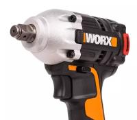 Worx Гайковерт аккумуляторный WORX WX272, 20В, бесщеточный, 2Ач x2, кейс