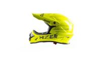 Шлем мото кроссовый HIZER J6805 #1 (XL) lemon/green