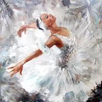 Интерьерная картина Балерина 80х80
