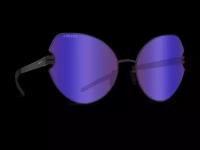 Титановые солнцезащитные очки GRESSO Scarlett - кошачий глаз / фиолетовые