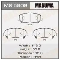 Колодки дисковые Masuma AN- CX-5 2011- front (1/12), MS5908 MASUMA MS-5908