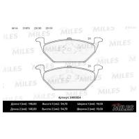 Колодки тормозные (Новая смесь) AUDI A3 97/VW G4/SKODA OCTAVIA 9709 1.4/1.6/1.8 передние E400054 MILES E400054