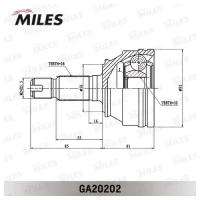 ШРУС LAND ROVER FREELANDER 2.0D 00- нар. MILES GA20202