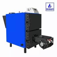 Комбинированный автоматический котел на отработанном масле и дровах теплокасто TKS-КУ 100 кВт 220/220V, для помещения в 1000 кв.м