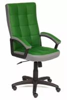 Кресло компьютерное Tetchair TRENDY экокожа ткань зеленый серый