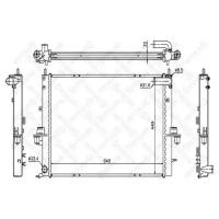 радиатор системы охлаждения Rover 75 1.8-2.5 V6 99 STELLOX 1026282SX