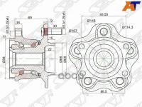 Ступичный Узел Задн. Nissan Qashqai 06-/X-Trail 07- 4Wd Sat арт. ST-43202-JG200