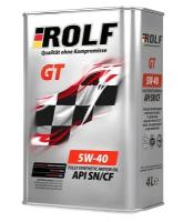 Синтетическое моторное масло ROLF GT 5W-40 SN/CF, 4 л, 4 л4 шт