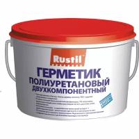 Полиуретановый герметик Рустил 2К 12 кг, серый 61458008