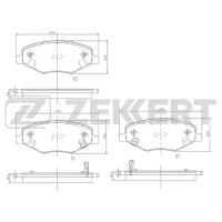 Колодки торм. диск. перед Chery Amulet 03- Zekkert bs1971