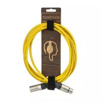 HeadMade Viper Interconnect XLR(F) to XLR(M) yellow, 3m жёлтый - микрофонный кабель