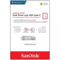 USB флешка Sandisk 1Tb Ultra Dual Drive Luxe USB 3.1 gen 1/ USB Type-C 150 Mb/s