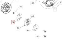 Пластина сцепления нижняя H129R HUSQVARNA 5256129-01