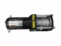 Лебедка Electric Winch 3000 lbs / 1361 кг, 12V стальной трос (с пультом управления)