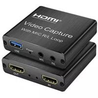 Адаптер видеозахвата KS-is HDMI USB loop mic (KS-515)