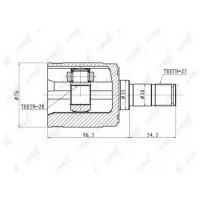 ШРУС внутренний HONDA Civic/Ferio 1.3-1.5 95]/Doma, CI3401 LYNXauto CI-3401