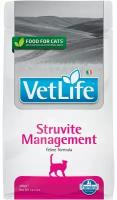 FARMINA VET LIFE FELINE STRUVITE MANAGEMENT для взрослых кошек при мочекаменной болезни струвиты и цистите (0,4 + 0,4 кг)