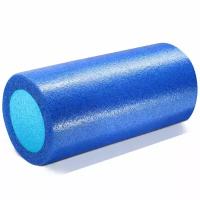 PEF100-31-X Ролик для йоги полнотелый 2-х цветный (синий/голубой) 31х15см