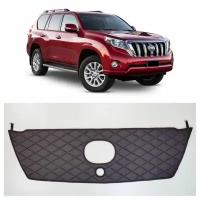 Утеплитель радиатора для Toyota Land Cruiser Prado 150 Premium с камерой 2013-2017 (черный ромб)