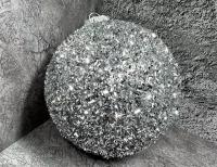Ёлочные шары снежный праздник, пенопласт, 10 см, серебристые, набор 24 шт., Edelman