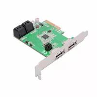 Контроллер Speed Dragon PCI-E SATA 6G 4 port CARD, Asmedia ASM1064, RTL {100}