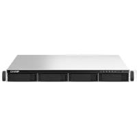 QNAP Сетевое хранилище без дисков SMB QNAP TS-464U-RP-4G NAS 4 HDD trays, rackmount 1U, 2 PSU. 4-core Intel Celeron N5105/N5095 2.0-2.9 GHz, 4 GB RAM (1 x 4 GB) up to 16 GB (2 x 8GB), 2x2.5 Gigabit Ethernet, 4xUSB, 1xHDMI . PCIe Gen 3 x2, W/o rail kit RAIL-B02