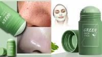 Green Mask Stick / Очищающая глиняная маска для лица в стике / От черных точек / Антиакне / Очищение и омоложение