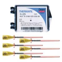 Thermafil - обтураторы 25 мм, ISO 20, 30 шт