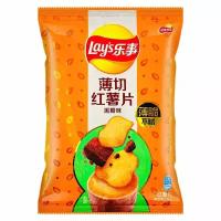 Чипсы из батата Lay's Sweet Potato Dark Brown Sugar со вкусом чёрного сахара (Китай), 60 г
