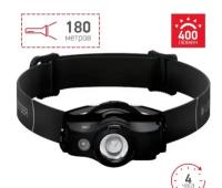 Налобный фонарь LED LENSER MH4 New черный