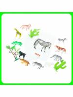 Развивающий набор с карточками Дикие животные развивающих Дикие животные Карточки Домана