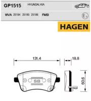 Колодки тормозные передние GP1515 Sangsin Brake GP1515